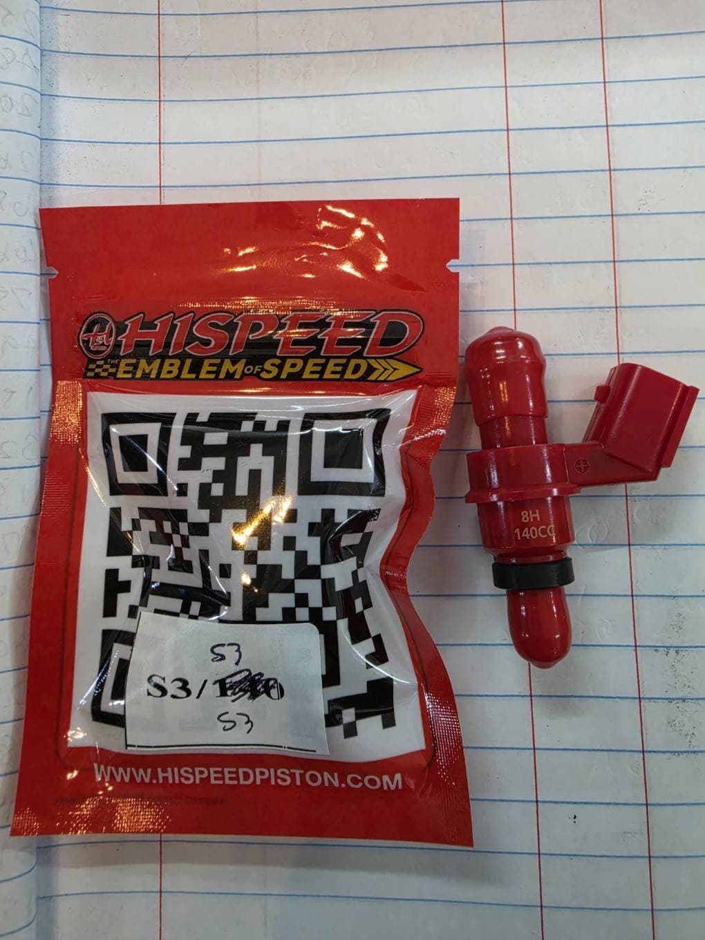หัวฉีดแต่ง HISPEED S3 ตัวยาว ปลั๊กเล็ก 230cc ราคา 300 บาท - Mana Racing Shop