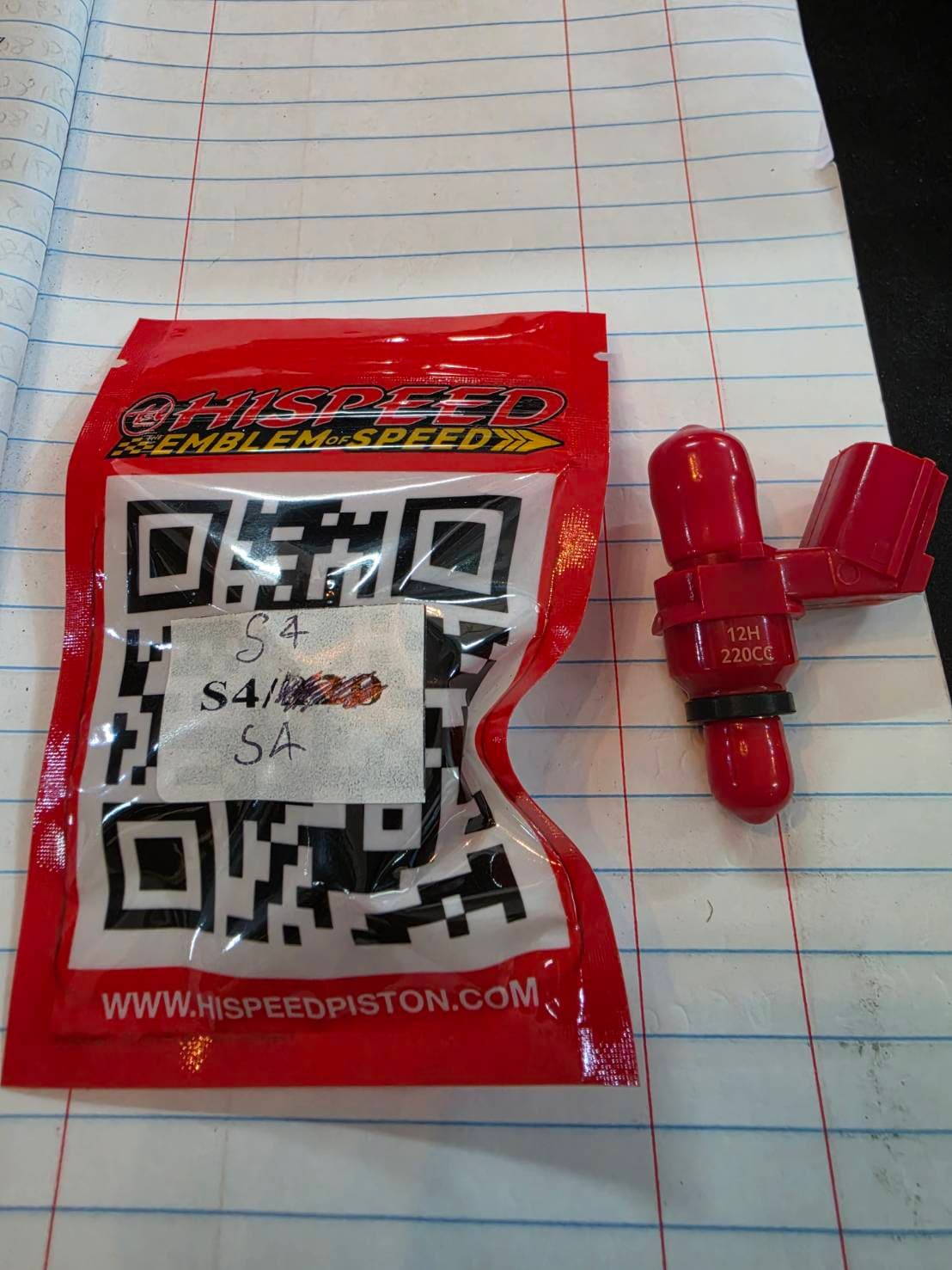 หัวฉีดแต่ง HISPEED S4 ตัวสั้น ปลั๊กใหญ่ 160cc ราคา 300 บาท - Mana Racing Shop
