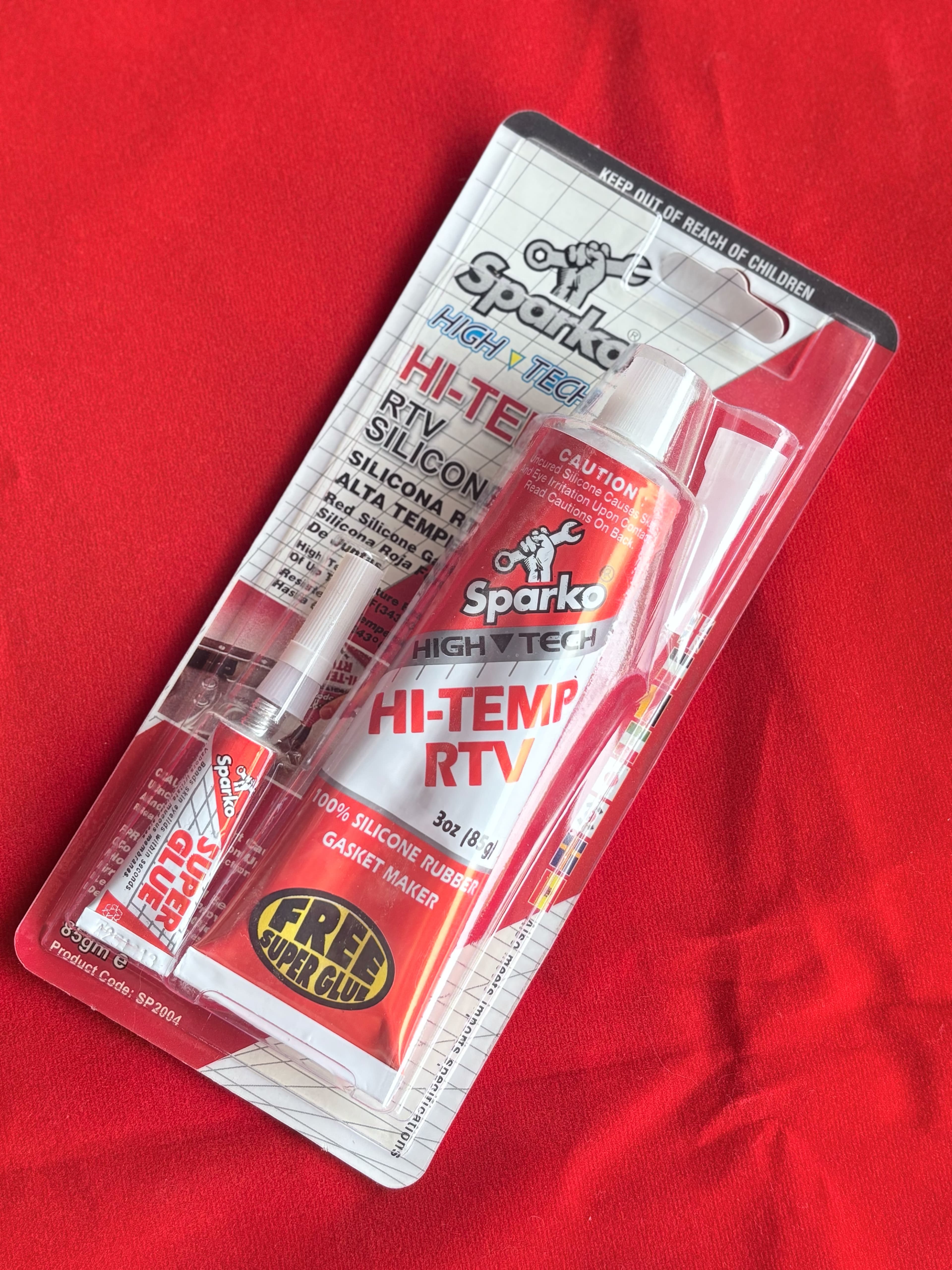 Sparko กาวแดง กาวทาปะเก็น 85 กรัม ราคา 65 บาท - Mana Racing Shop