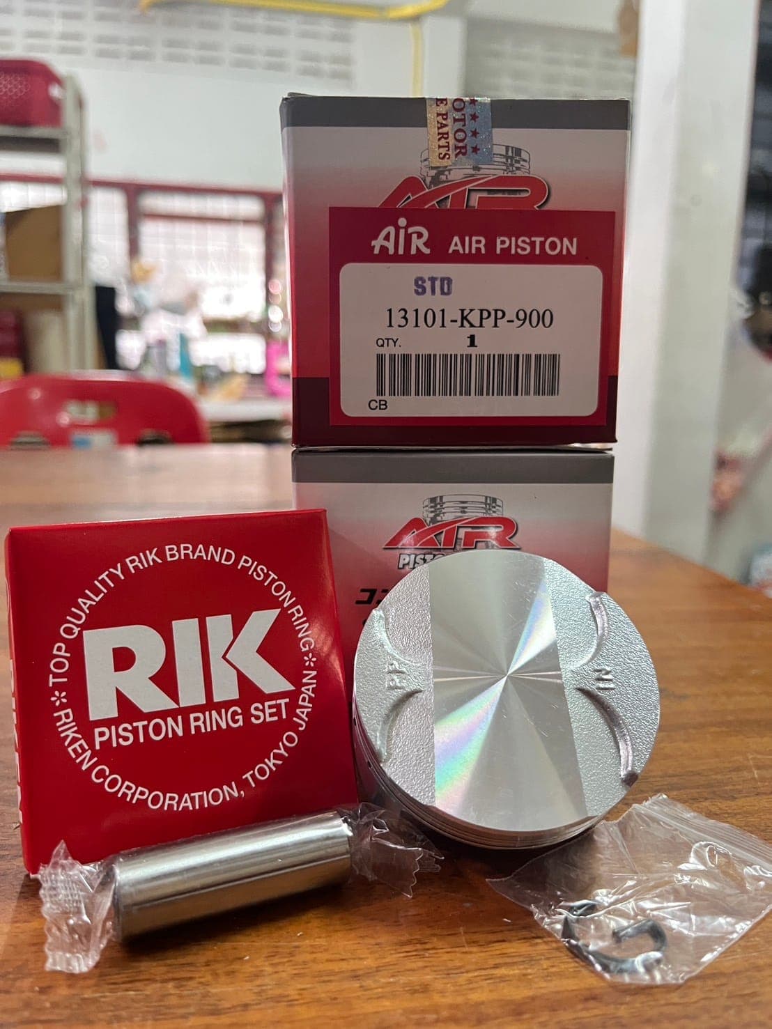 ลูกสูบ AIR Honda CBR STD 63.50mm พร้อมสลัก แหวน คลิปล็อก ราคา 219 บาท - Mana Racing Shop
