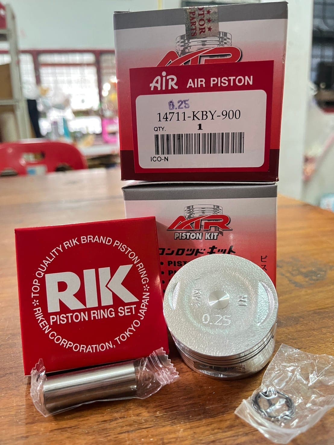 ลูกสูบ AIR Honda Icon STD 50.00mm พร้อมสลัก แหวน คลิปล็อก ราคา 219 บาท - Mana Racing Shop