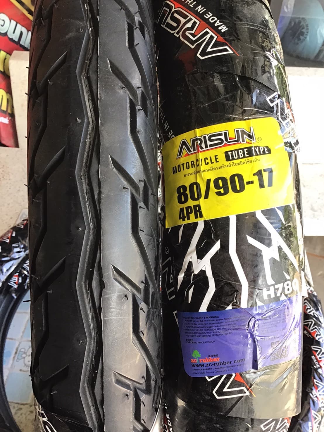 ยางนอก ARISUN H780 80/90-17 80/90-17 ราคา 290 บาท - Mana Racing Shop