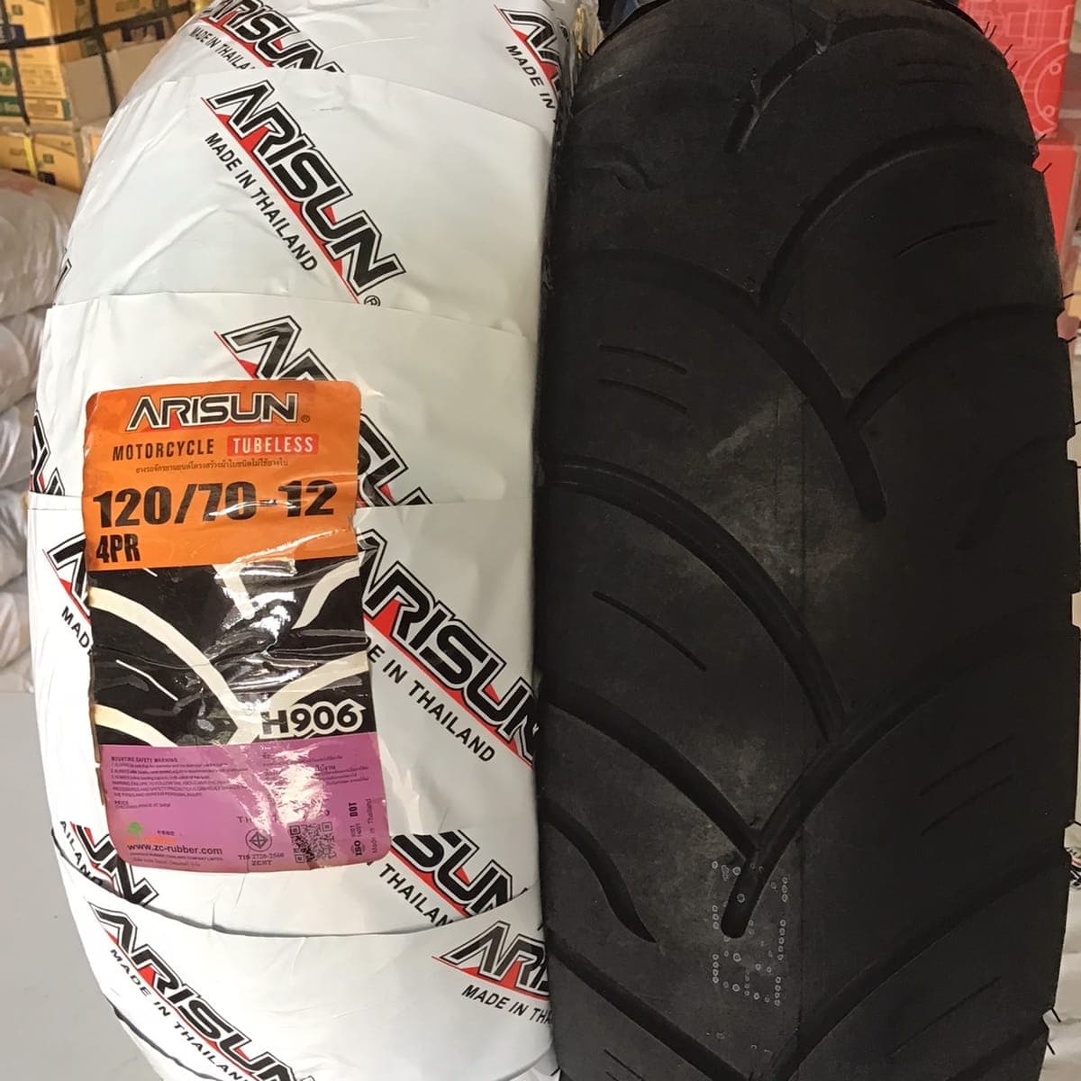 ยางนอก ARISUN เรเดียล 120/70-12 ราคา 365 บาท - Mana Racing Shop