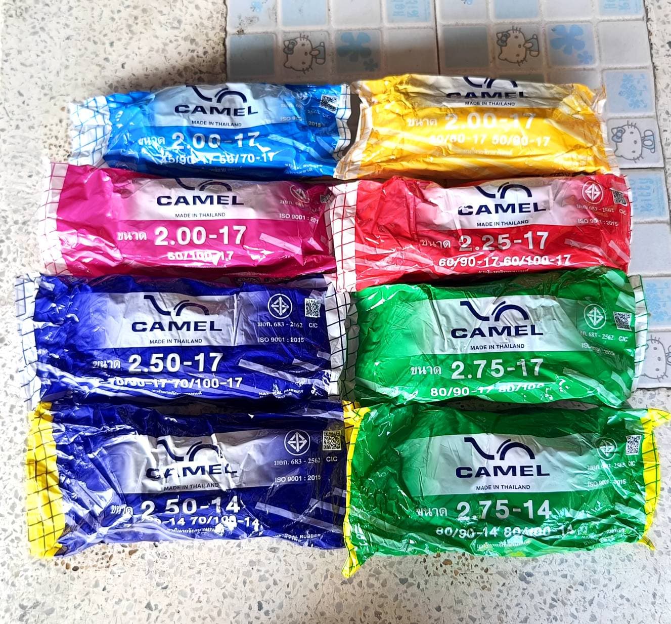 ยางใน CAMEL จุ๊บปกติ สำหรับล้อ 14 และ 17 นิ้ว