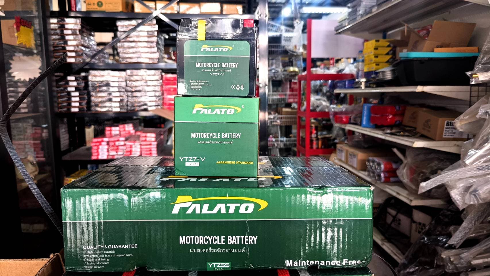 แบตเตอรี่ PALATO YTZ7 ยกลัง 10 ลูก ราคา 2,800 บาท - Mana Racing Shop