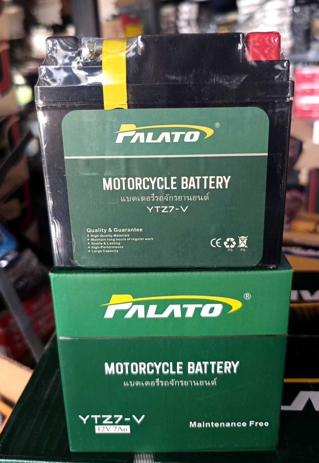 แบตเตอรี่ PALATO YTZ7 1 ลูก ราคา 290 บาท - Mana Racing Shop