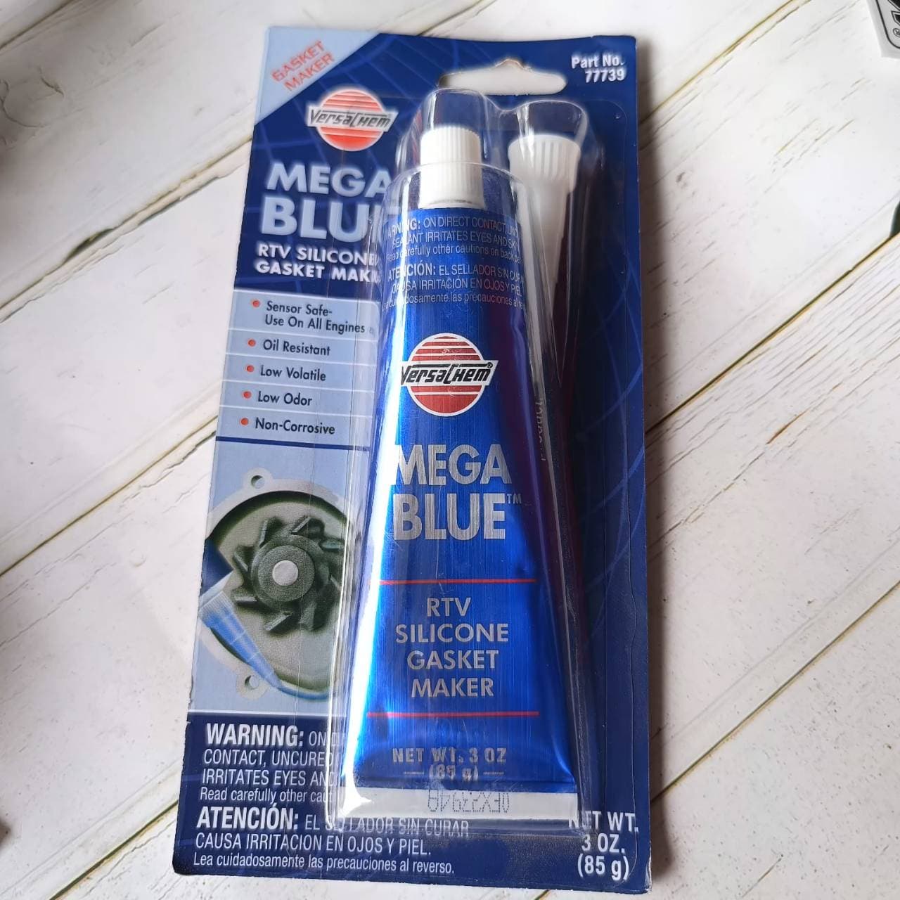 กาวฟ้า Mega Blue กาวทาปะเก็น 85 กรัม ราคา 130 บาท - Mana Racing Shop