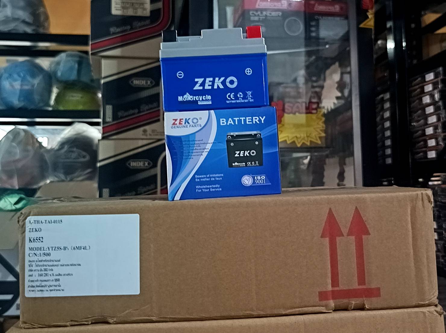 แบตเตอรี่ ZEKO YTZ5S ยกลัง 10 ลูก ราคา 1,950 บาท - Mana Racing Shop