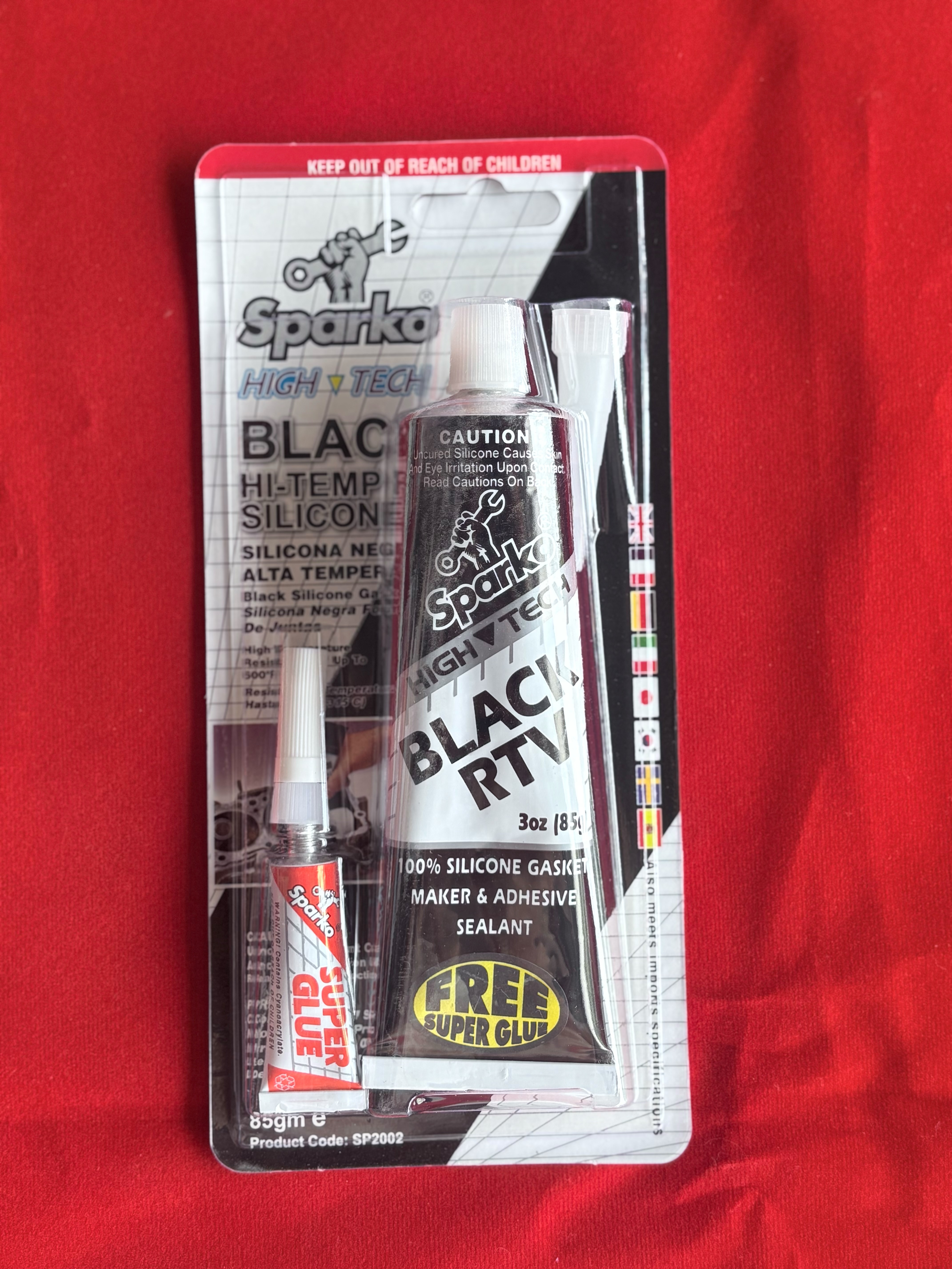 Sparko กาวดำ กาวทาปะเก็น 85 กรัม ราคา 65 บาท - Mana Racing Shop